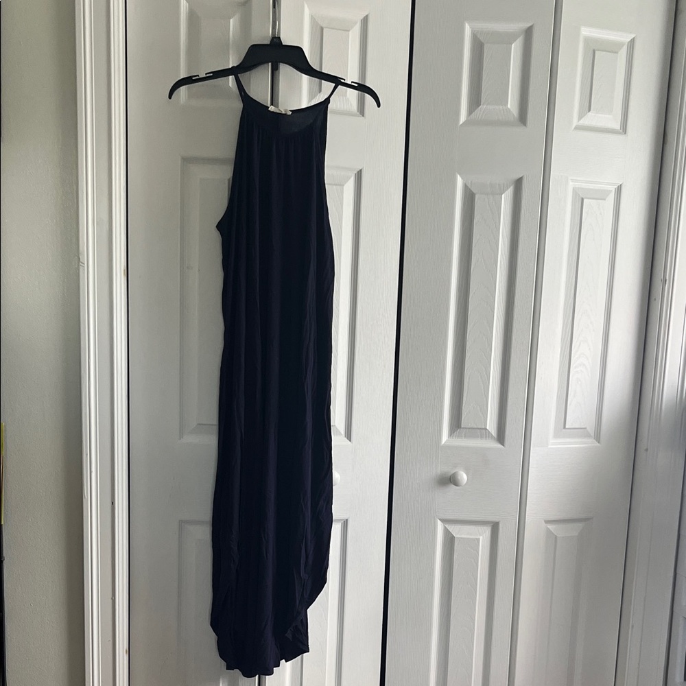 Elegant Black Halter Dress